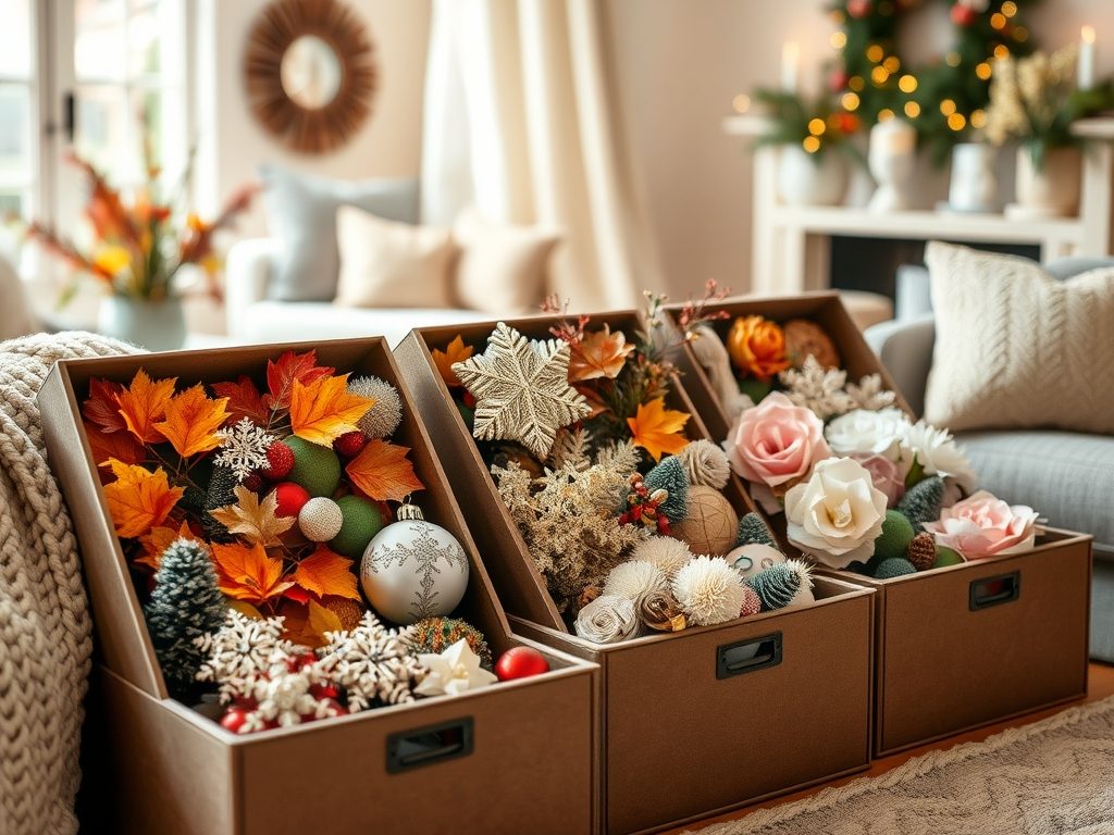Dekoracje sezonowe do domu: jak tworzyć klimat i przechowywać ozdoby bez bałaganu