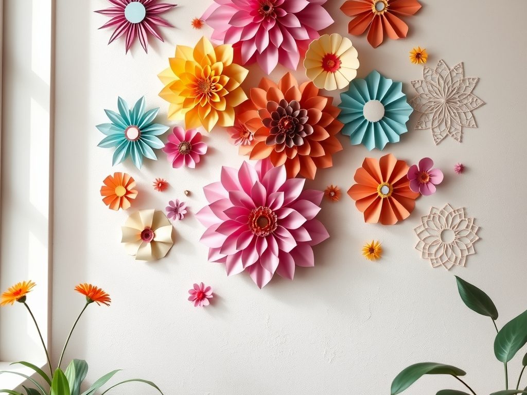 Dekoracje ścienne z papieru DIY: praktyczne pomysły i sposoby montażu krok po kroku