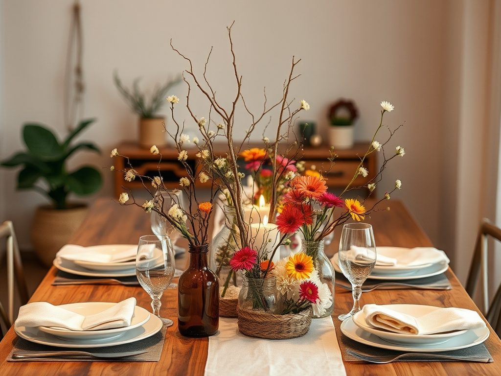 Dekoracje stołu DIY: jak stworzyć efektowne aranżacje z prostych materiałów i naturalnych dodatków