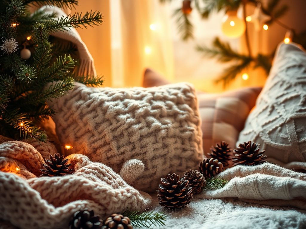 DIY dekoracje na zimę: jak stworzyć przytulny klimat światłem, tekstyliami i naturalnymi ozdobami