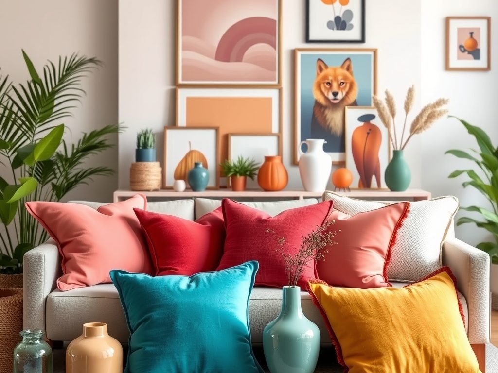 Jak wybrać kolor dodatków do wnętrza, by stworzyć harmonijną i spersonalizowaną aranżację