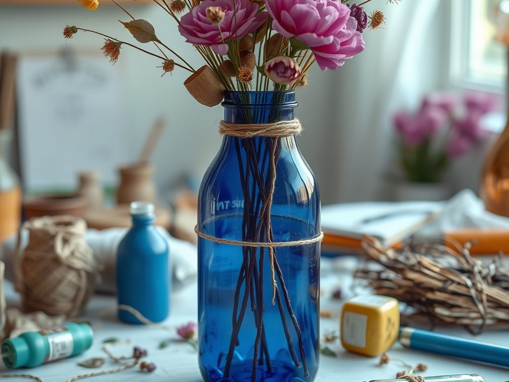 Wazon DIY z recyklingu: jak stworzyć oryginalną dekorację z butelek i materiałów z odzysku