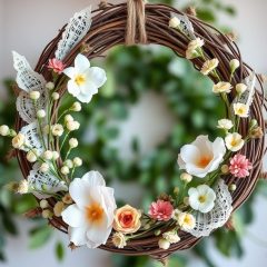 Wianek boho DIY: jak stworzyć naturalną dekorację krok po kroku z lekkich materiałów i dodatków