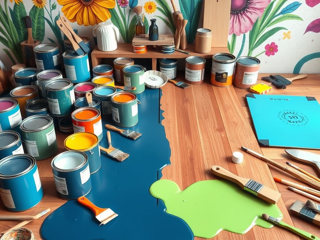 Farby do DIY: jak wybrać odpowiedni rodzaj i przygotować powierzchnię do trwałych efektów