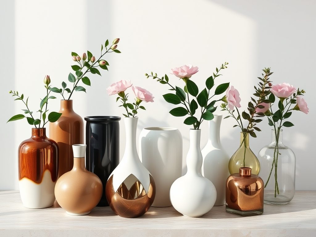 Jak zaaranżować kilka wazonów razem, by stworzyć spójną i efektowną dekorację wnętrza
