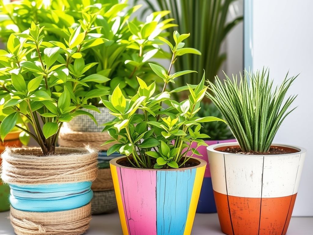 DIY osłonki na doniczki: jak stworzyć oryginalne i trwałe dekoracje z recyklingu oraz naturalnych materiałów