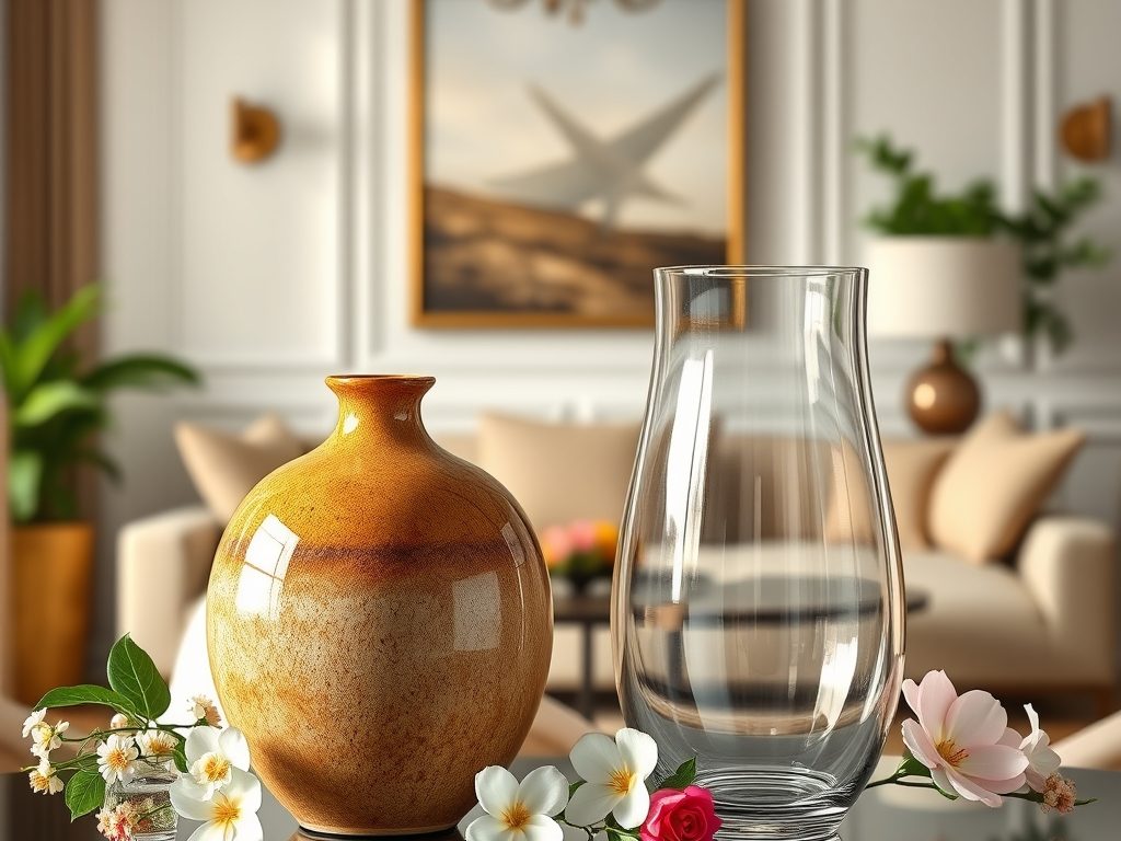 Wazony ceramiczne czy szklane – jak dopasować materiał do stylu i funkcji wnętrza?