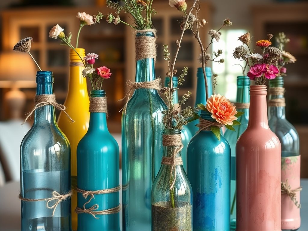 Upcycling butelek szklanych w dekoracjach: praktyczne pomysły i sprawdzone techniki DIY