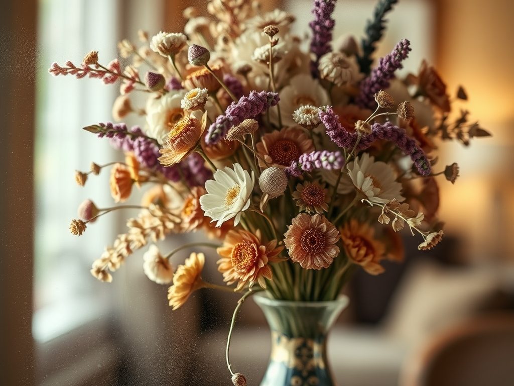 Jak skutecznie zabezpieczyć suszone kwiaty przed kurzem i zachować ich naturalny urok