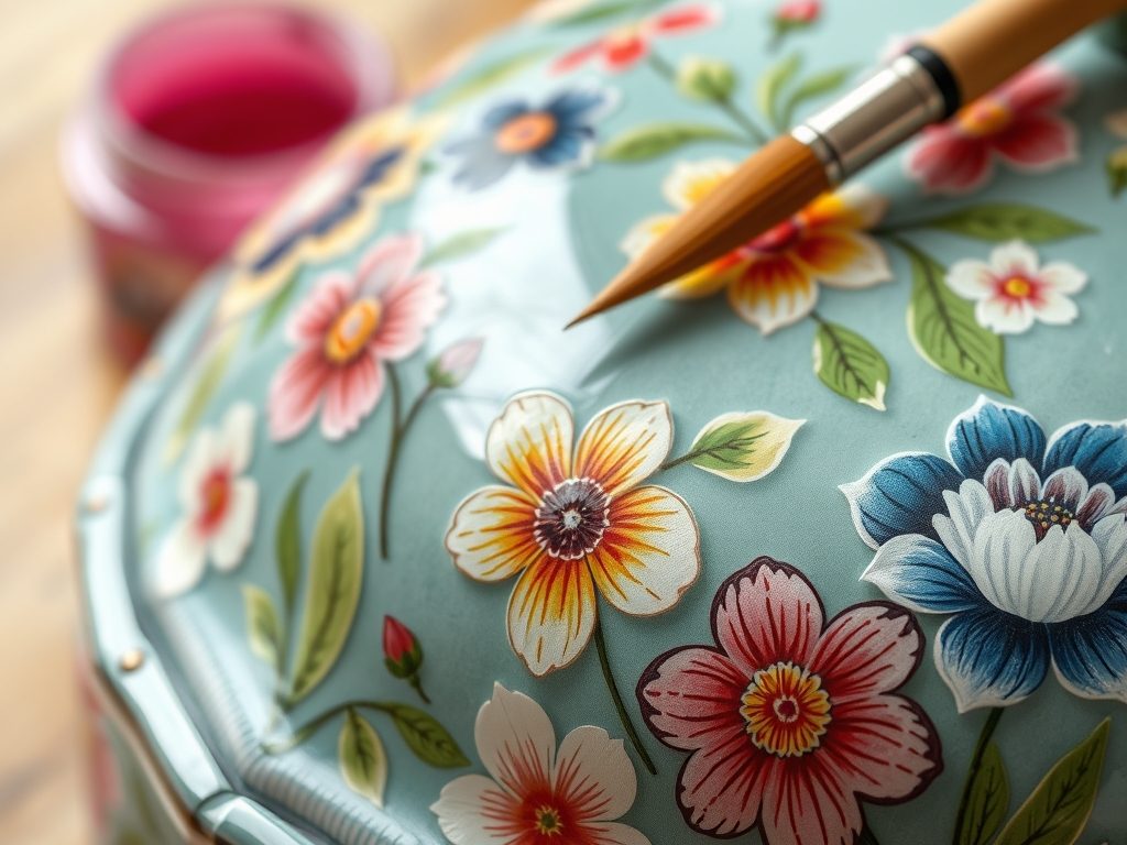 Lakier do decoupage: jak wybrać i zastosować, by zabezpieczyć i podkreślić dekorację