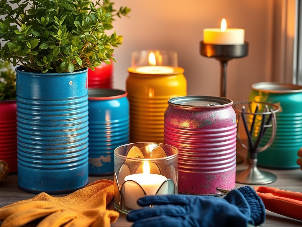 Upcycling puszek metalowych w dekoracjach domowych: kreatywne pomysły i praktyczne wskazówki bezpieczeństwa