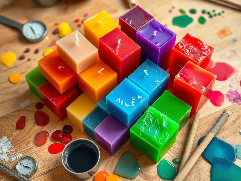 Barwienie świec DIY: jak osiągnąć trwały kolor i ciekawe efekty krok po kroku