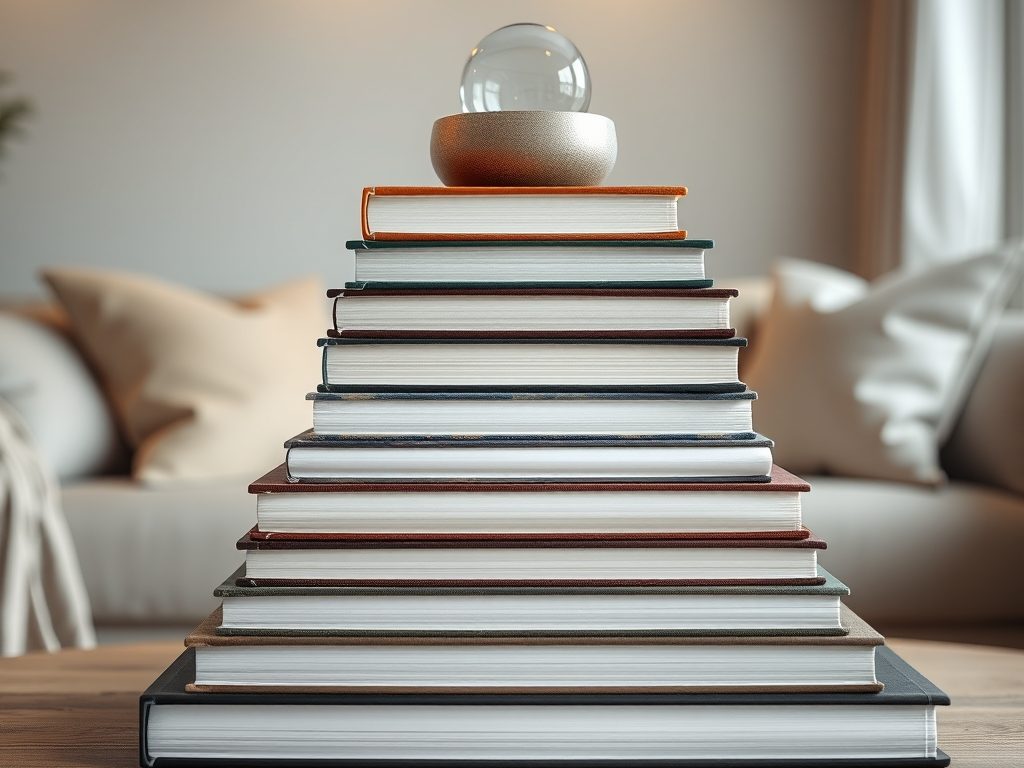 Książki dekoracyjne na stolik kawowy: jak ułożyć je stylowo i funkcjonalnie zgodnie z zasadą trzech warstw