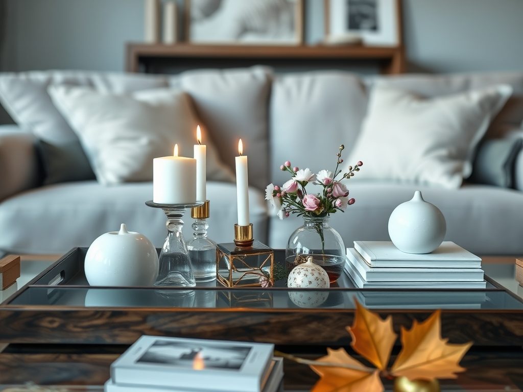 Dekoracje na stolik kawowy: jak łączyć styl, funkcjonalność i sezonowe akcenty w aranżacji wnętrza